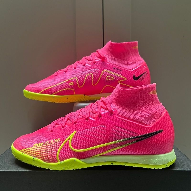 รองเท้าฟุตซอล Nike Mercurial Superfly 9 Elite Pink Volt IC กีฬา