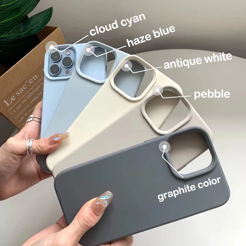 (1-3วันได้) เคสกำมะหยี่ โชร์โลโก้ สำหลับ รุ่น iPHONE 11 12 13 14 Pro SE2 2020/SE3 2022/6Plus 7Plus 8Plus เคสลบรอยได้ 024