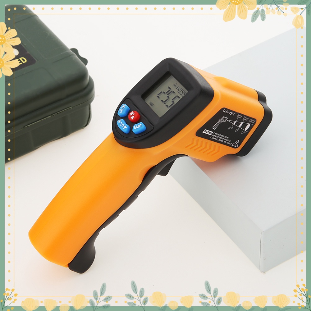 Ye-gm550 เครื่องวัดอุณหภูมิอินฟราเรด แบ็คไลท์ LCD -50~550 องศาเซลเซียส แบบมือถือ ไม่สัมผัส สําหรับใช
