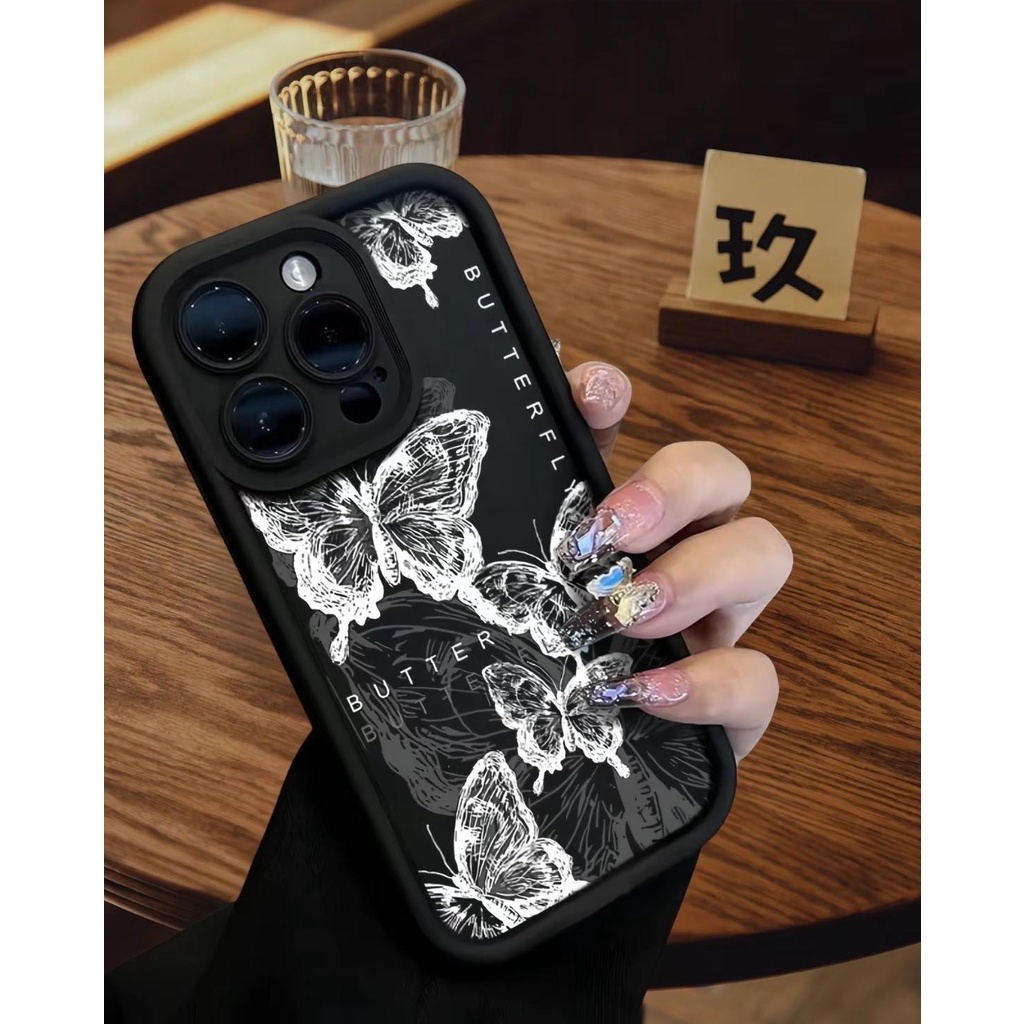 สําหรับVIVO 1901 1902 1904 1906 1915 1940 V1901A V1934A V1941A V2026 V2033 V2027 V2032 INSสีดําผีเสื