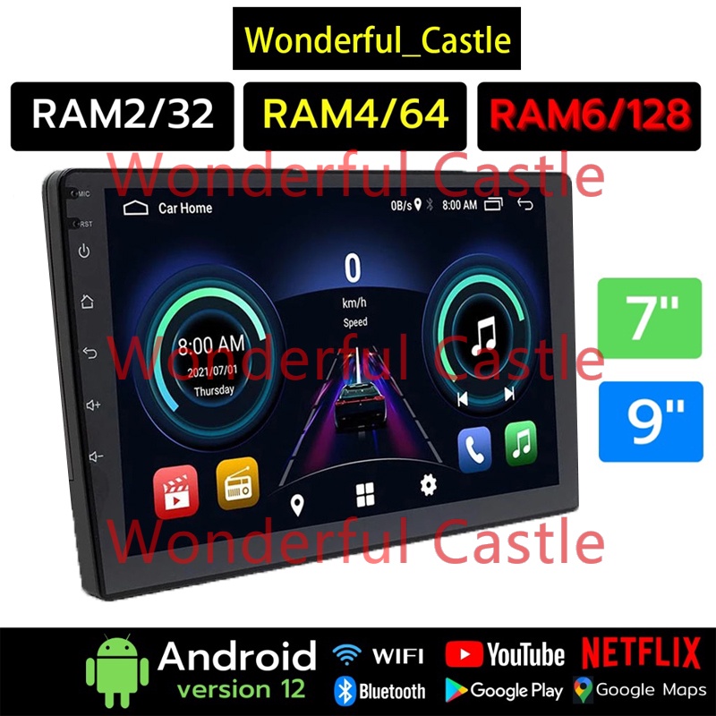 จอแอนดรอย 7" 9" Ram2 Ram4 Ram6 Wifi GPS Carplay Android แท้ 2din วิทยุติดรถยนต์ 7นิ้ว 9นิ้ว จอ จอแอนดรอยด์ติดรถยนต์