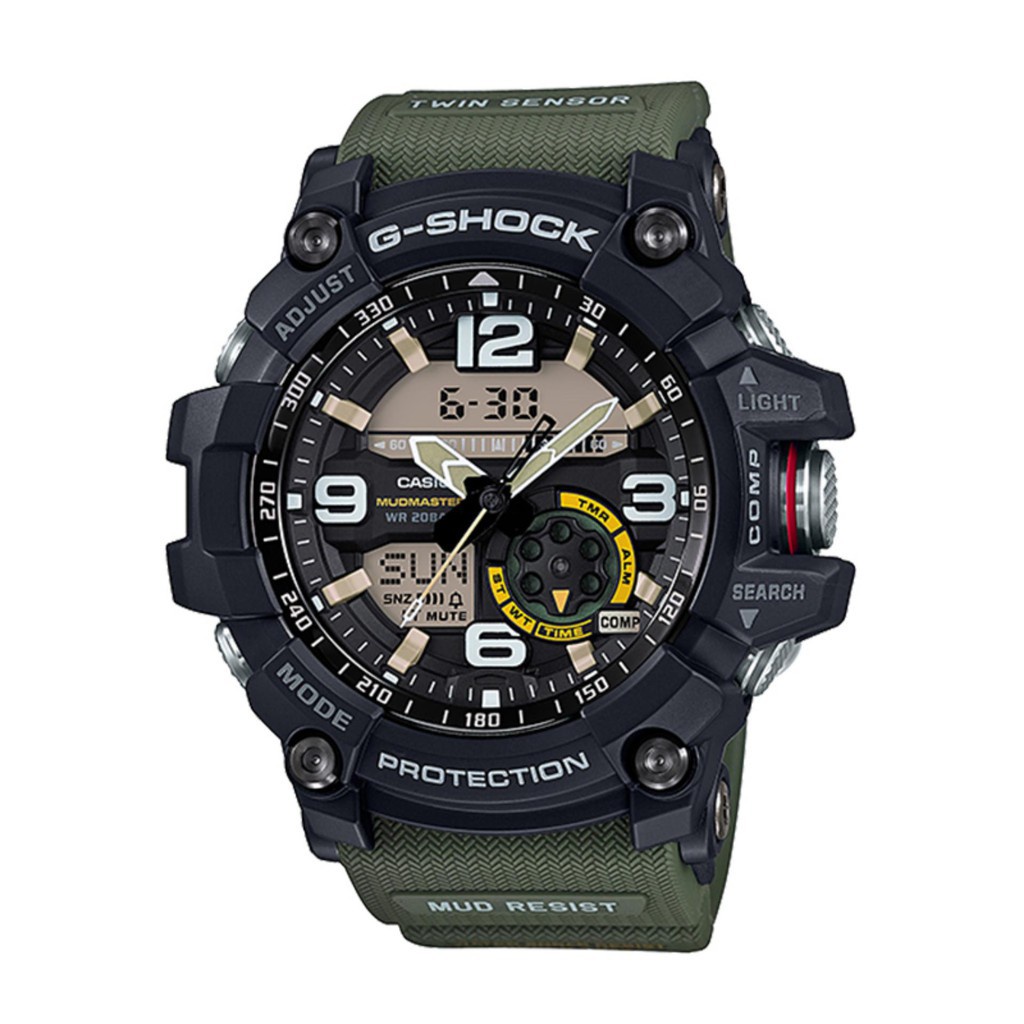 สายนาฬิกาข้อมือ สายเรซิ่น สีเขียว สําหรับ Casio G-Shock Mudmaster Series GG1000-1A3 GG-1000-1A3