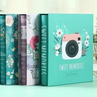 【จัดส่งภายใน 24 ชั่วโมง】อัลบั้มรูป 4x6 นิ้ว (4R) แบบสอด จุได้ 200 รูป ปกแข็ง กันฝุ่น โปสการ์ด