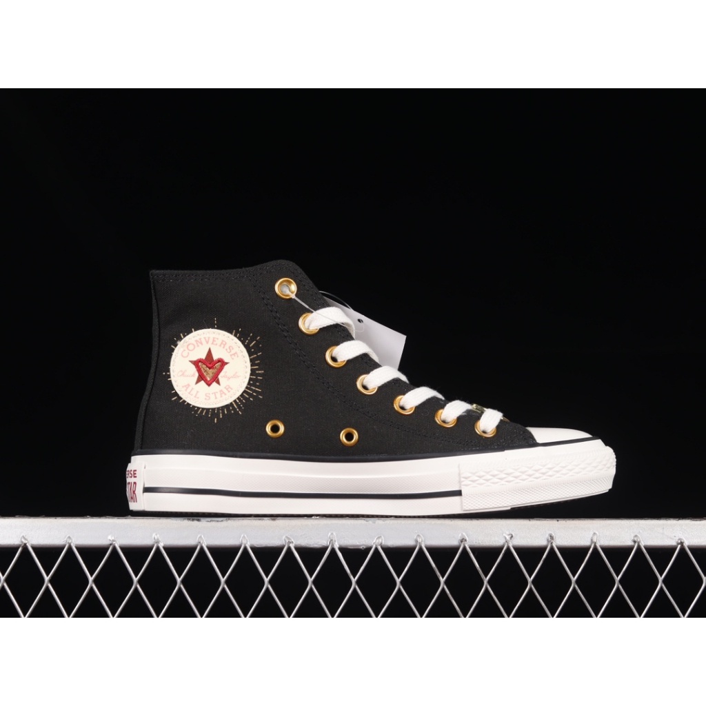 Original Converse Chuck Taylor All-Star 70 Hi Valentine's Day Black Canvas Skate Shoes For Women แน