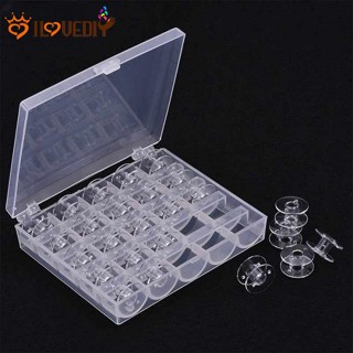 [ขายดี] กล่องกระสวยพลาสติกใส สําหรับจักรเย็บผ้า 50 ชิ้น ต่อก…