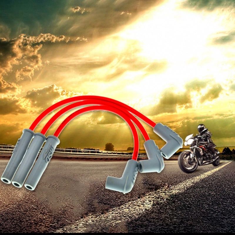 【JYQ】สายหัวเทียน MSD.สายการจุดระเบิด MSD ปลั๊กหัวเทียน สายเคเบิล MSD สําหรับแข่งรถ