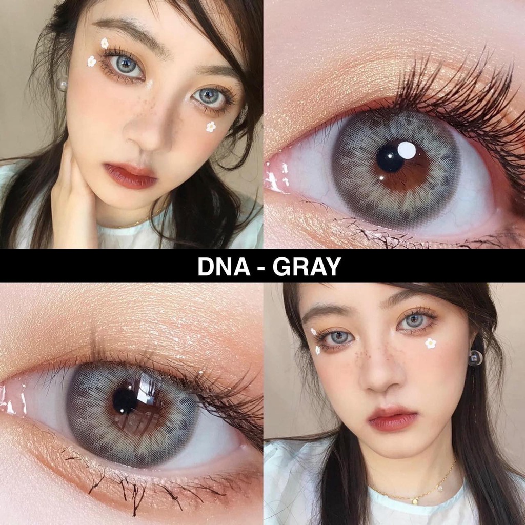 คอนแทคเลนส์(มินิ) Dna Chestnut / Gray (Wink) ⭐️ลายฮิต ขายดีมาก กรองแสงกันยูวี - รูปที่ 4