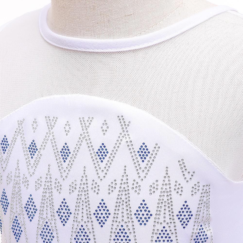 แช่แข็งเอลซาชุดสําหรับเด็กทารกแขนยาวสีขาวชุดคริสต์มาสที่มีตาข่ายเคปปาร์ตี้ฮาโลวีนประสิทธิภาพชุด - รูปที่ 7