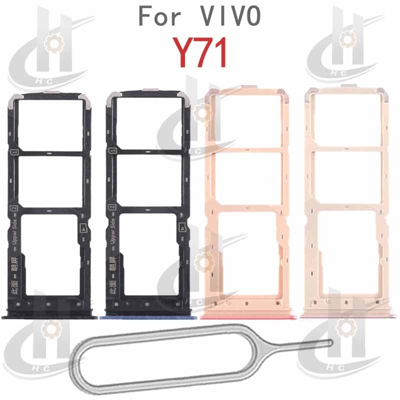 สําหรับ VIVO Y71 1801 ซิมการ์ดถาดผู้ถือช่องใส่การ์ด Reader SD Slot อะแดปเตอร์อะไหล่