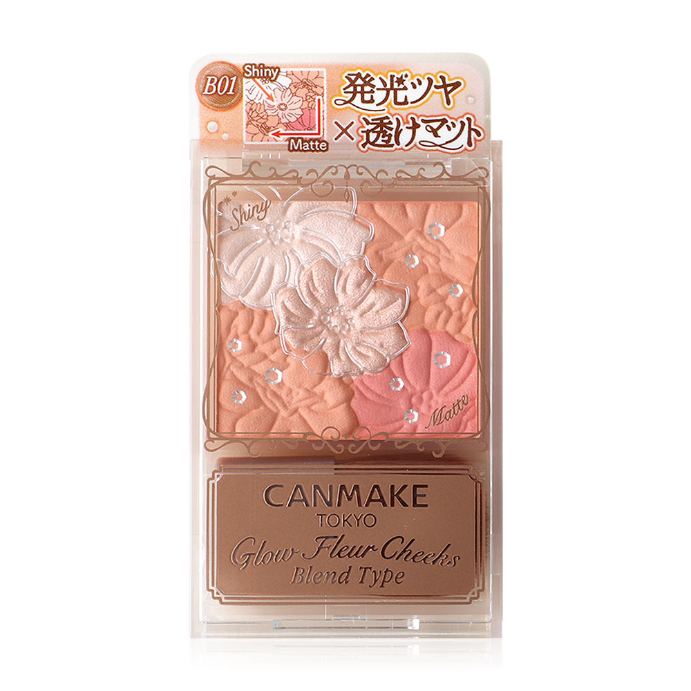 Canmake Glow Fleur Cheek แคนเมค บลัชออนเนื้อฝุ่นโปร่งแสง.