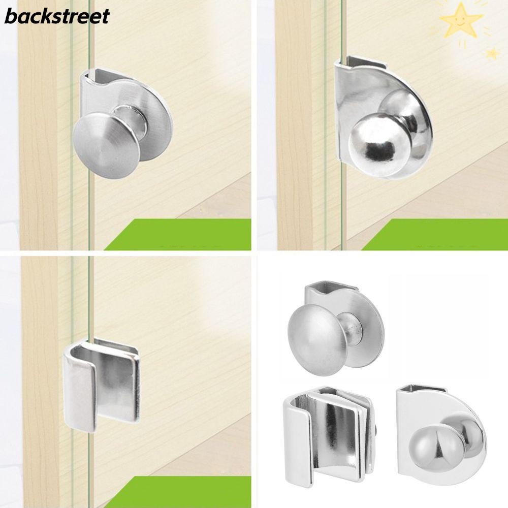 Backstreet Glass Door Handle Board Support Durable No Punching Plank Clip Knob Cabinet Drawer Pull
