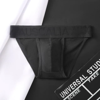 กางเกงในชายAUSCALIA กางเกงในผู้ชายขาเว้า ผ้าฝ้าย เนื้อนุ่ม ยืดหยุ่น ใส่สบาย สินค้าพร้อมส่ง (AC3-H023)