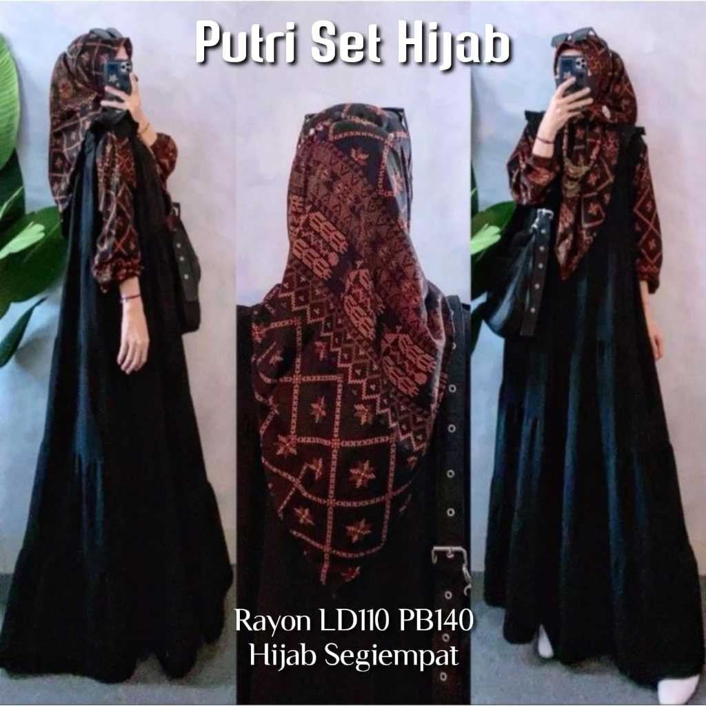 BEEST SELLER PRINCESS HIJAB SET (SAVENA LABEL) | ชุด CANDA GAMIS HIJAB