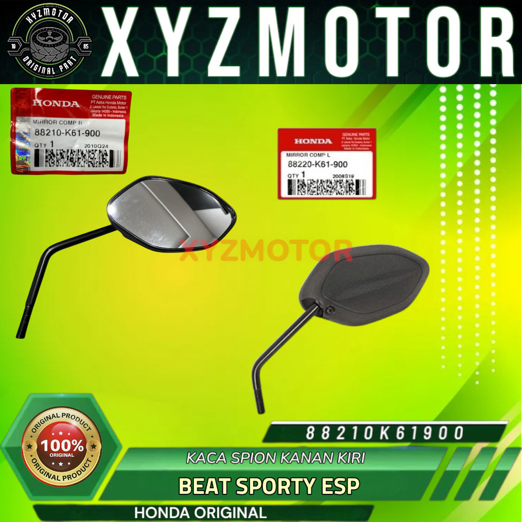 RIGHT และซ้ายด้านหลังดูกระจกสําหรับ BEAT SPORTY ESP BEAT POP AHM 88210-K61-900 88220-K61-900