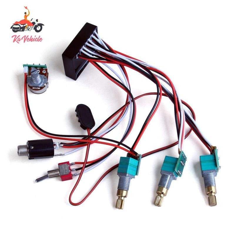 [Whstrong] Bass EQ Replacement Electric Bass Preamp สําหรับ Bass Pickup Parts