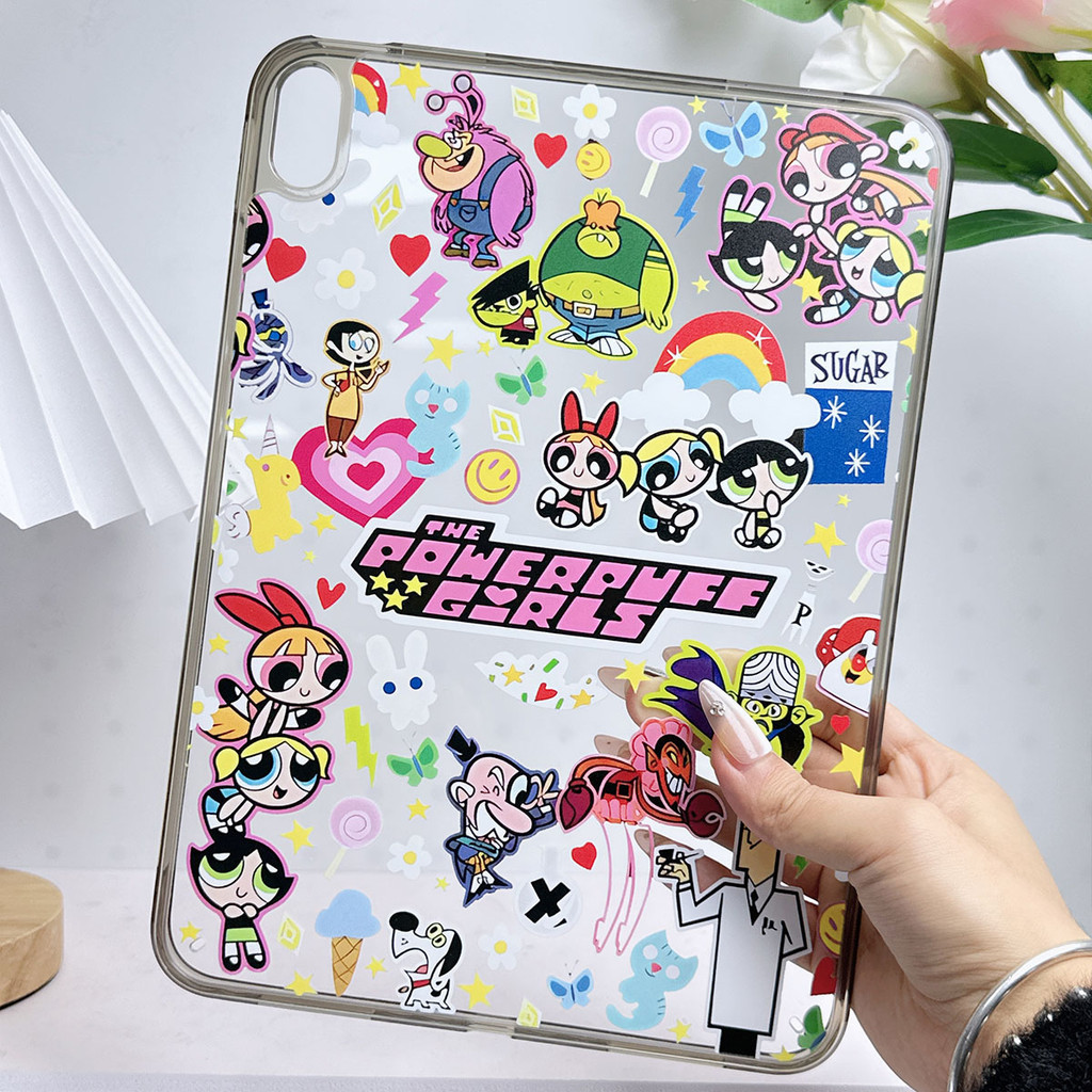 เคสfor ipad gen10 10.9 Air4 Air5 gen7/gen8/gen9 เคสไอแพดแอร์6 11นิ้ว Pro 11 mini6/7 pro 10.5 หลังใส เคสลายการ์ตูนน่ารัก