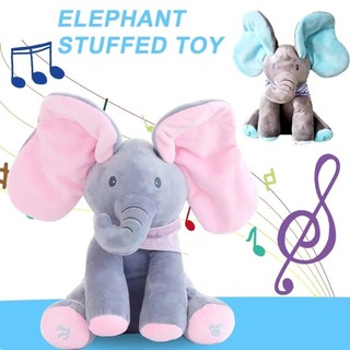 【🇲🇾24h】Music Elephant Toy, Singing Elephant with Ears Moving Electric Plush Toys Christmas Gift for Kids