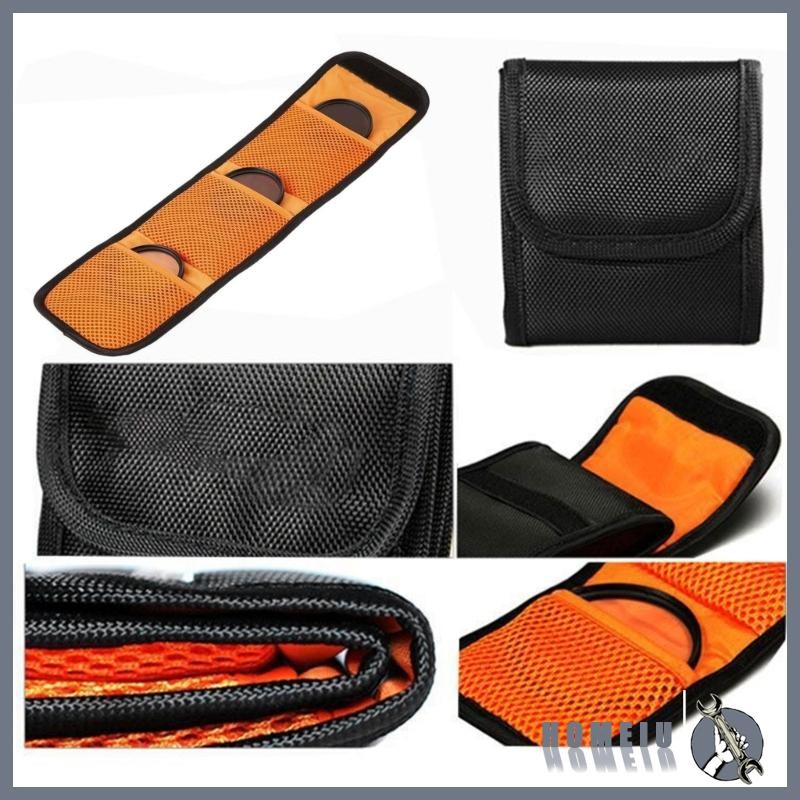 Homeiu Secure Camera Filter Bag Camera Filter Organizer Filter Storage Case Waterproof