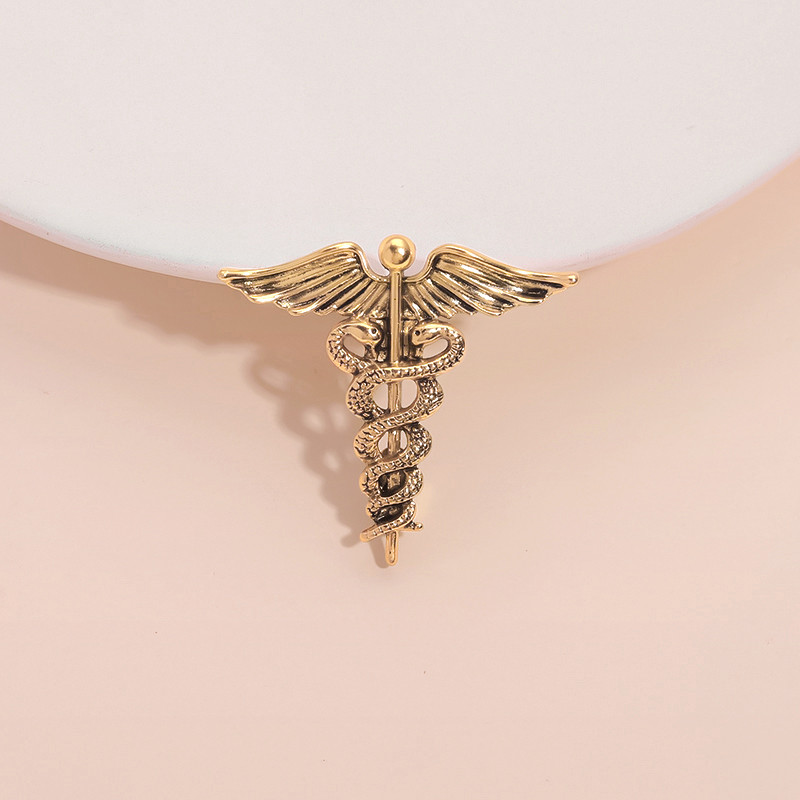 Retro Angel Wings เข็มกลัดชุด Pin แฟชั่นสร้างสรรค์สัตว์งูเข็มกลัด Scepter Badge เสื้อผ้าอุปกรณ์เสริมเครื่องประดับของขวัญ