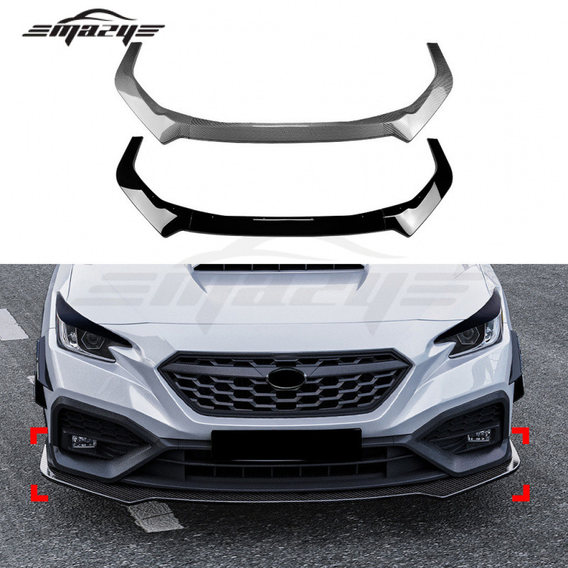 เหมาะสําหรับ Subaru SabaruSubaru WRX STI VB 2022 + กันชนหน้าด้านหน้า Lip ด้านหน้าพลั่วการปรับเปลี่ยน