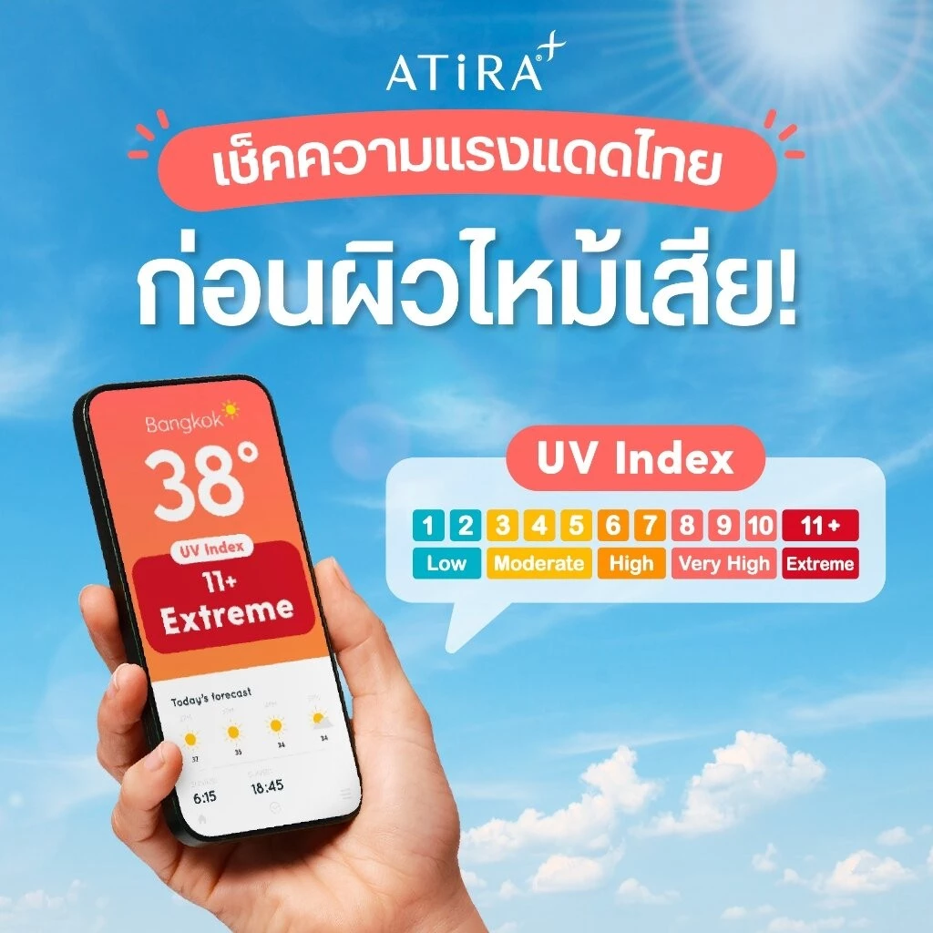 ATiRA Plus อาธีร่า พลัส วิตามินป้องกันแสงแดดและ UV ฟื้นฟูบำรุงผิว ขนาด 30 แคปซูล thumbnail 9