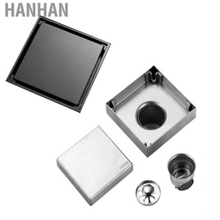 Hanhan Deodorant Floor Drain  Corrosion Resistant Stainless Steel Square for Bathroom