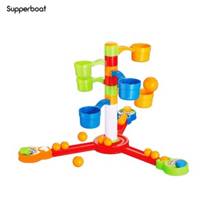 Supperboat เครื่องยิงลูกบอล หมุนได้ 360 องศา ถอดออกได้ ของเล่นสําหรับเด็ก ผู้ปกครอง 1 ชุด