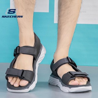 Skechers_ MAX CUSHION รองเท้าแตะลําลอง สําหรับผู้ชาย เหมาะกับการเล่นกีฬา กลางแจ้ง ฤดูร้อน GOGA MAX