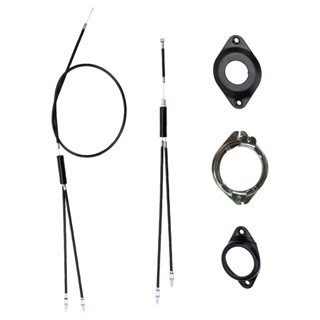 Reliable Smooth Long Easy To Install Durable Front Rear Black Wide Compatibility Spinner Rotor Bike Brake Cable Set