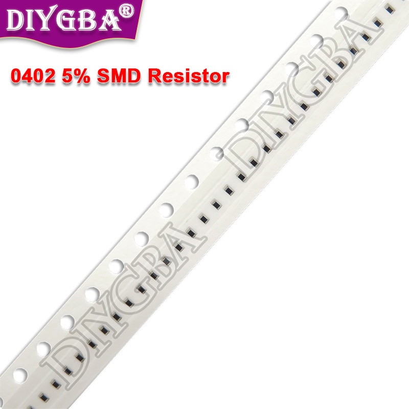 100PCS 0402 ตัวต้านทาน SMD 5% 0 1 10 100 150 220 330 โอห์ม 1K 2.2K 10K 100K 0R 1R 10R 100R 150R 220R