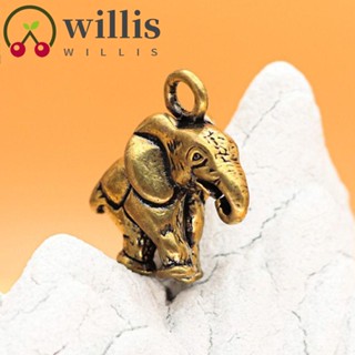 Willis พวงกุญแจ จี้ช้าง สร้างสรรค์ เครื่องประดับที่ไม่ซ้ํากัน จี้ทองเหลือง ผู้ชาย ตกแต่งรถ เครื่องประดับพวงกุญแจ