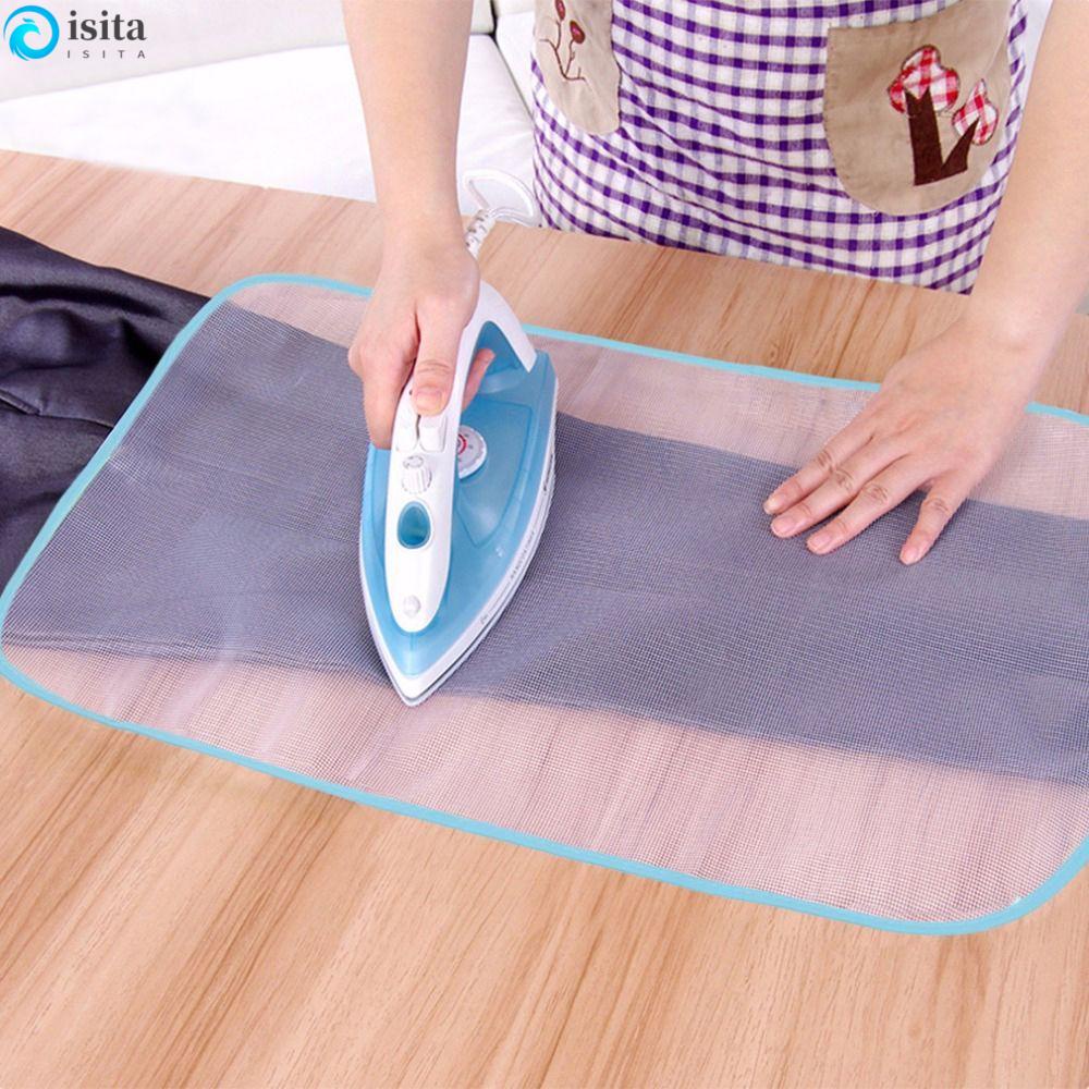ISITA Outdo Ironing Pad Temperature High Temperature Cloth Cover Housekeeping Iron Mesh Pressing Pad Cloth Ironing Blanket Cleaning Protective Insulation Laundry Garment Ironing Board/Multicolor