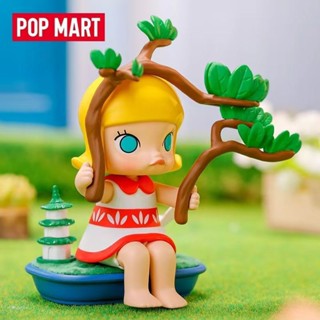 Ihome * ของแท้ ฟิกเกอร์ POPMART MOLLY Hollow Day Series Mystery Box POPMART น่ารัก ของขวัญ สําหรับตกแต่ง