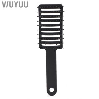 Wuyuu Curved Vented Detangling Hair Brush Hollow Universal for Home