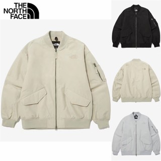 เสื้อแจ็กเก็ตเบสบอล ผ้าฝ้าย 100% ปักลายโลโก้ The North Face YKK มีซิป แฟชั่นฤดูหนาว สําหรับผู้ชาย และผู้หญิง