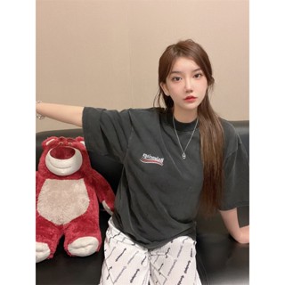 เสื้อยืด ปักลาย B-AL-Paris cola pierced สําหรับผู้ชาย และผู้หญิง