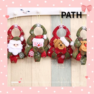 Path จี้ตุ๊กตาซานตาคลอส สโนว์แมน น้ําหนักเบา สําหรับตกแต่งต้นคริสต์มาส DIY 3 ชิ้น