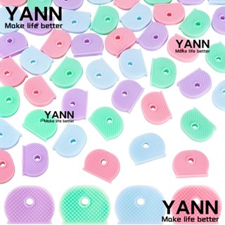 Yann1 ปลอกกุญแจซิลิโคน แบบยืดหยุ่น 4 สี สําหรับบ้าน 48 ชิ้น