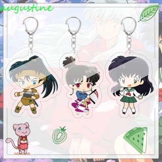 Augustine พวงกุญแจอะคริลิค ลายการ์ตูนอนิเมะ Inuyasha สองด้าน อุปกรณ์เสริม สําหรับรถยนต์