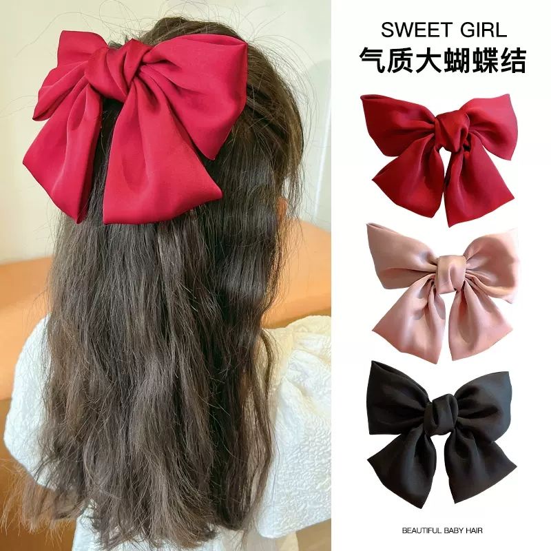 Riconini โบ ปิ่นปักผม สีดํา สีแดง ซุปเปอร์แฟรี่ การ์ดผมใหญ่ เกาหลี เด็ก เด็กผู้หญิง เจ้าหญิง เครื่องประดับผม เด็ก หมวกกันน็อก