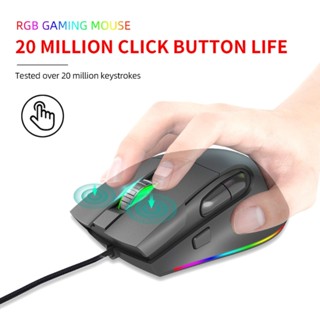 C* ชุดเมาส์ออปติคอลคีย์บอร์ด 61 คีย์ น้ําหนักเบา 7200DPI