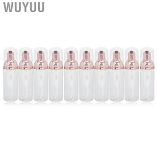 Wuyuu 10Pcs 50ml Foam Pump Bottle Transparent Design Empty Travel Large