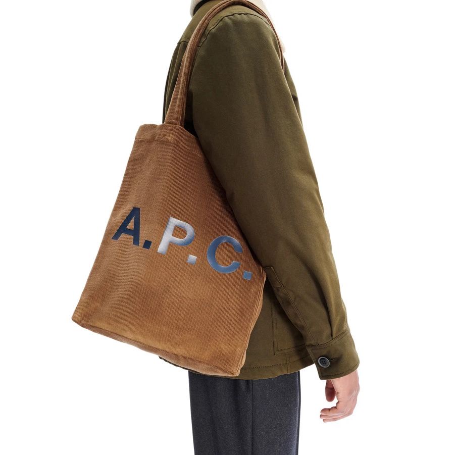 APC Corduroy Canvas Bag TOTE Shopping Bag APC Fashion Single Product