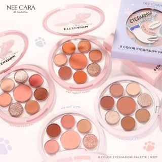 NEE CARA 8 Color Eyeshadow Palette N337 อายแชโดว์ พาเลท ทาตา