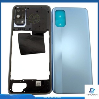 เคสแบบเต็ม สําหรับ OPPO Realme 7 Pro RMX2170 กรอบกลาง + ฝาครอบแบตเตอรี่ ฝาหลังประตู พร้อมเลนส์กล้อง