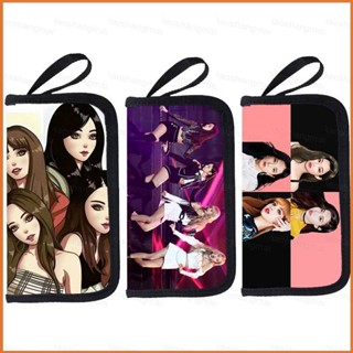 Wilk BLACKPINK JISOO LISA JENNIE Zero กระเป๋าสตางค์ใบยาว มีซิป อเนกประสงค์ ใส่บัตรได้