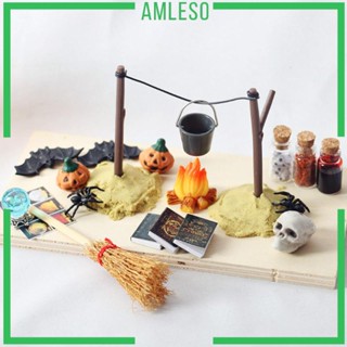 [Amleso] ชุดเครื่องประดับตกแต่งบ้านตุ๊กตา คริสต์มาส ขนาดเล็ก 1/12