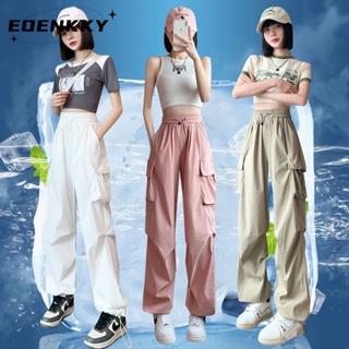 EOENKKY  กางเกงขายาว กางเกงเอวสูง สไตล์เกาหลี แฟชั่น 2023 NEW  fashion Comfortable ทันสมัย ins A90M0C1 36Z230909