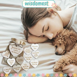 WISDOMEST ชิปไม้ ลาย Best Friendship Express สําหรับตกแต่ง