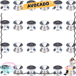 Avocarr ลูกบิดประตู ลิ้นชัก โลหะอัลลอย สีเงิน แฮนด์เมด DIY 24 ชิ้น